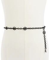 Michael Kors Women's Mini Chain Belt with Pave Logos