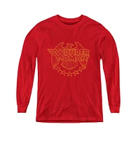 Dc Comics Boys Youth Wonder Woman Eagle Long Sleeve Sweatshirts