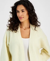 On 34th Women's Cropped Open-Front Long-Sleeve Cardigan, Created for Macy's