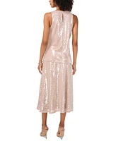 Vince Camuto Women's Metallic Sequined Sleeveless Top