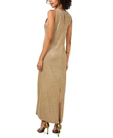 Vince Camuto Women's Sleeveless Metallic Maxi Dress