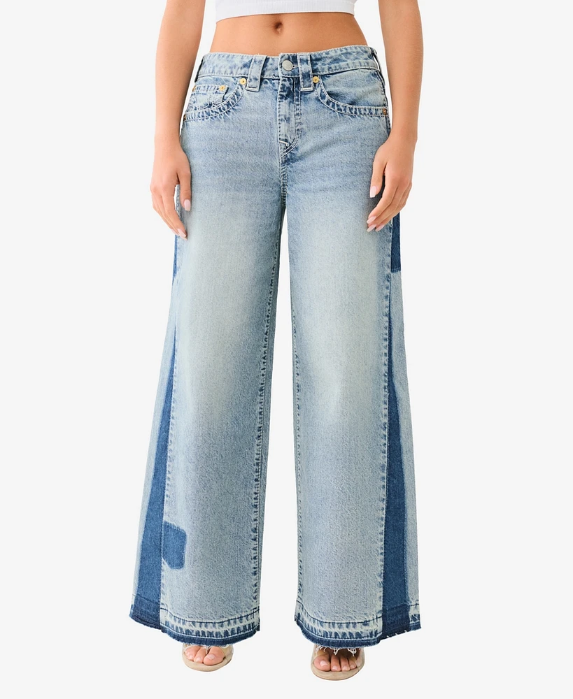 True Religion Women's Jessie Upcycle Big T Jean