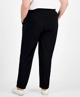 Style & Co Plus Yummy Fleece Drawstring Pants, Created for Macy's