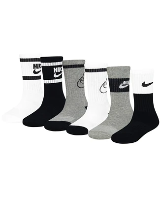 Nike Little Kids 6-Pack Retro Crew Socks