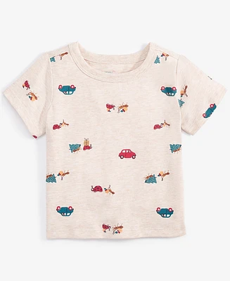 First Impressions Baby Boys Present Party Printed Short-Sleeve T-Shirt, Created for Macy's