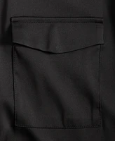 On 34th Women's Button-Front Long-Sleeve Satin Utility Shirt, Created for Macy's