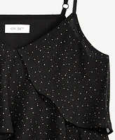 On 34th Women's V-Neck Tiered Chiffon Camisole Top, Created for Macy's