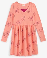 Epic Threads Little & Big Girls Long-Sleeve Blooms Dress, Created for Macy's