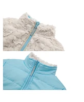 Rokka&Rolla Girls Reversible Sherpa Fleece Puffer Jacket