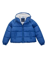 Rokka&Rolla Girls Heavyweight Puffer Jacket Sherpa Lined Bubble Coat