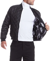 Space One Men's Nasa Reversible Quilted Bomber Jacket