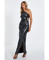 Quiz Women's One Shoulder Cut Out Maxi Dress