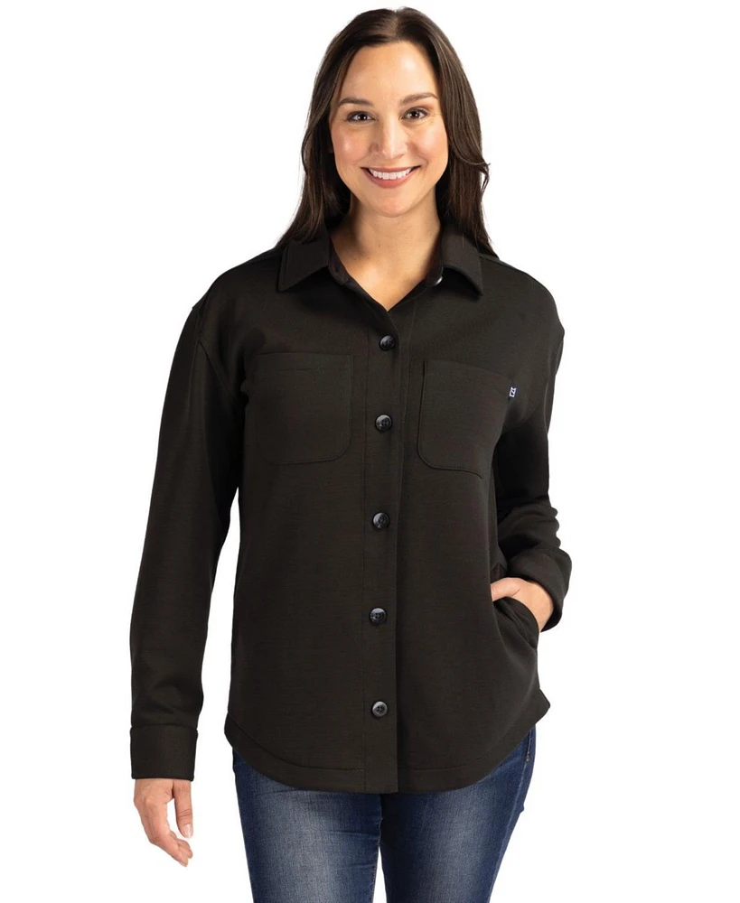 Cutter & Buck Women's Roam Eco Knit Shirt Jacket