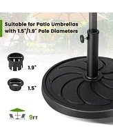 Sugift 40LBS 21.5Inch Round Outdoor Umbrella Base