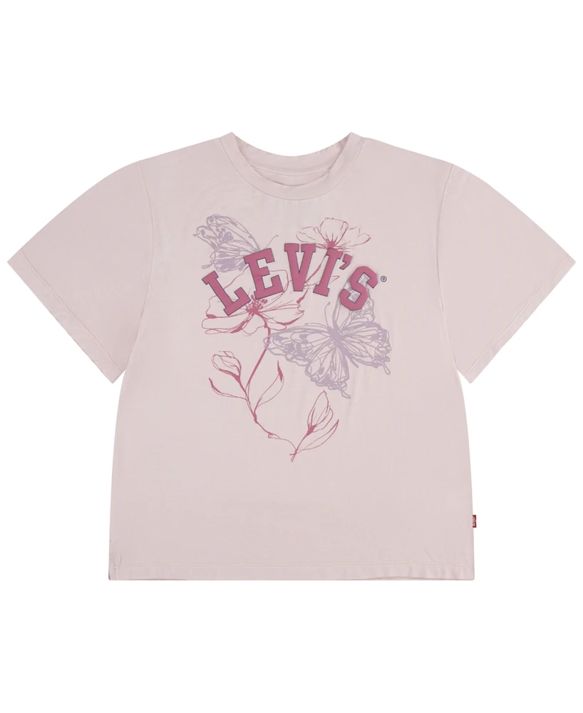 Levi's Big Girls Oversized Floral Tee