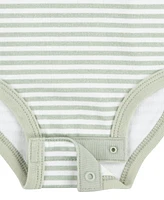 Huggies Baby Boys Organic Short Sleeve Bodysuits 3-Pack