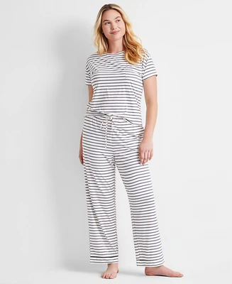 State of Day Women's 2-Pc. Fluid Knit Pajamas Set, Created for Macy's
