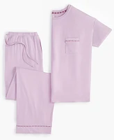 State of Day Women's 2-Pc. Fluid Knit Pajamas Set, Created for Macy's