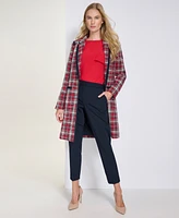 Tommy Hilfiger Women's Open-Front Tweed Topper Jacket