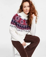 Lucky Brand Womens Fair Isle Sweater Stevie Corduroy Flare Pants