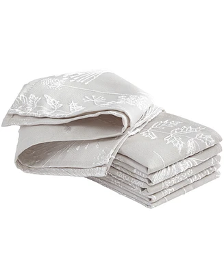 Laura Ashley Raised Woven Napkin Set of 6, 18" x 18"