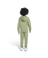 adidas Big Boys Minimal Logo Fleece Pullover, 2-Piece Set