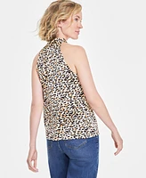 On 34th Women's Halter Tie-Neck Sleeveless Top, Created for Macy's