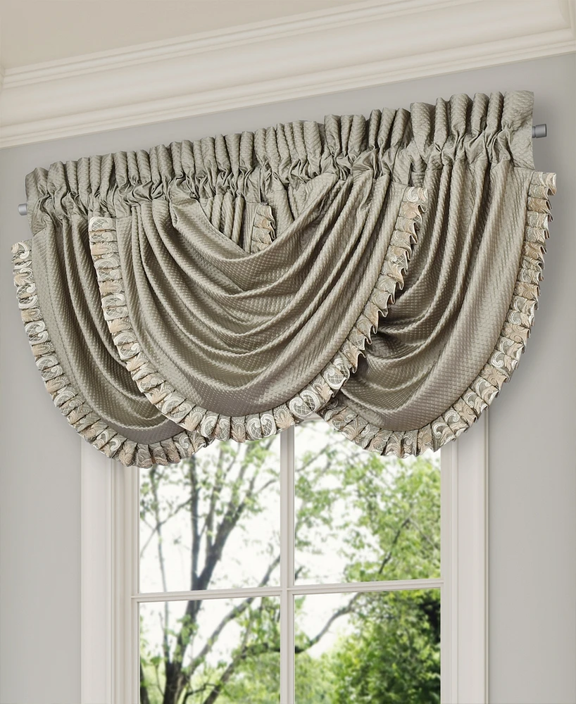 J Queen New York Piazza Window Waterfall Valance, 33" x 43"