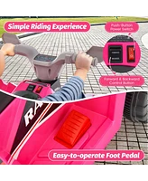 Costway Kids Ride on Atv 4 Wheeler Quad Toy Car 6V Battery Powered Motorized