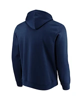 Fanatics Men's Navy Vancouver Whitecaps Fc Iconic Scarf Sleeve Full-Zip Hoodie