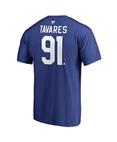 Fanatics Men's John Tavares Royal Toronto Maple Leafs Authentic Stack Name Number T-Shirt