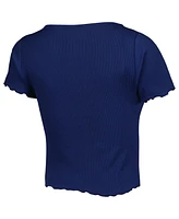 Boxercraft Women's Navy Chicago Fire Baby Rib T-Shirt