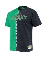 Mitchell & Ness Men's Green La Galaxy Vertical Tie-Dye Top