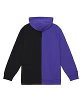 Mitchell & Ness Men's Purple/Black Phoenix Suns Color Block 2.0 Fleece Full-Zip Hoodie