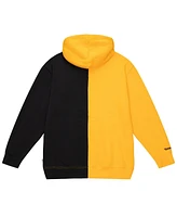 Mitchell & Ness Men's Gold/Black Los Angeles Lakers Color Block 2.0 Fleece Full-Zip Hoodie