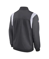 Nike Men's Anthracite Minnesota Vikings Sideline Coaches Bomber Full-Zip Jacket