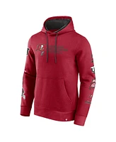 Fanatics Men's Red Tampa Bay Buccaneers Extra Innings Pullover Hoodie