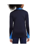 Nike Big Boys and Girls Navy Chelsea 2024/25 Strike Drill Performance Quarter-Zip Jersey