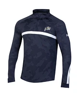 Under Armour Men's Navy Midshipmen Game Day Camo Raglan Quarter-Zip Top