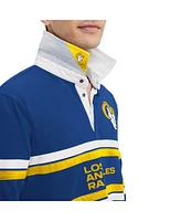 Tommy Hilfiger Men's Royal Los Angeles Rams Cory Varsity Rugby Long Sleeve T-Shirt