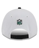 New Era Men's White/Black New York Jets 2023 Sideline 9FORTY Adjustable Hat