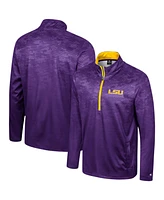 Colosseum Men's Purple Lsu Tigers The Machine Half-Zip Jacket