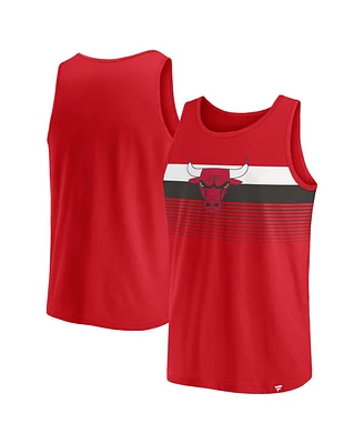 Fanatics Men's Red Chicago Bulls Wild Game Tank Top