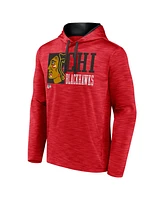 Fanatics Men's Red Chicago Blackhawks Never Quit Pullover Hoodie