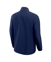 Fanatics Men's Navy Chicago Bears Front Office Woven Quarter-Zip Jacket