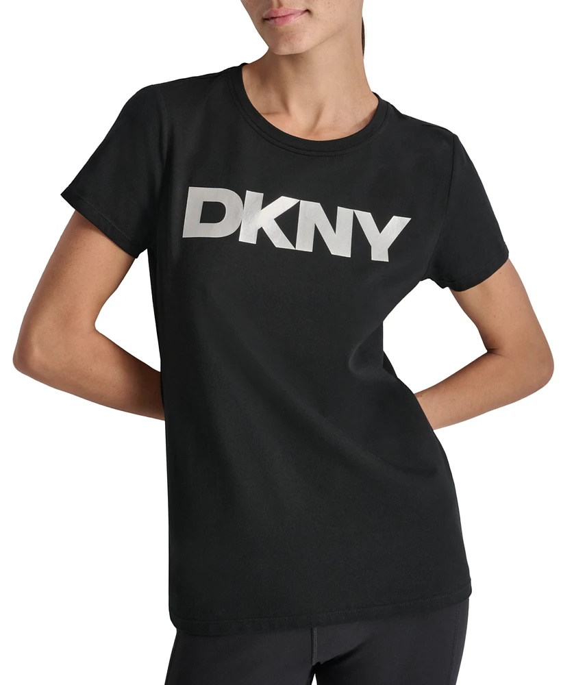 Dkny Sport Women's Logo-Graphic Crewneck T-Shirt