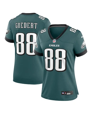 Nike Women's Dallas Goedert Midnight Green Philadelphia Eagles Team Game Jersey