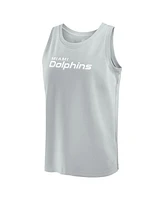 Fanatics Men's Gray Miami Dolphins Elements Tank Top