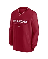 Jordan Men's Crimson Oklahoma Sooners 2024 Sideline Pullover Windshirt