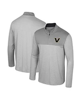 Colosseum Men's Gray Vanderbilt Commodores Tuck Quarter-Zip Top